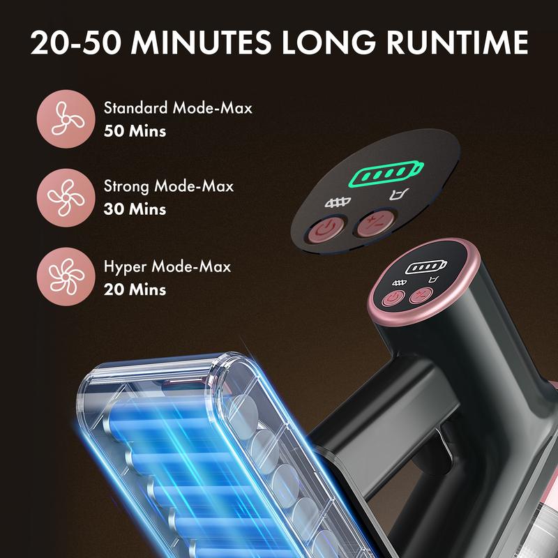Homeika Cordless Vacuum Cleaner--H320, 28Kpa Powerful Suction, 380W Powerful Brushless Motor, 8-in-1 Lightweight Handheld Vacuum Cleaner, 50-Minute Runtime, Removable Battery, For Pet Hair and Carpets