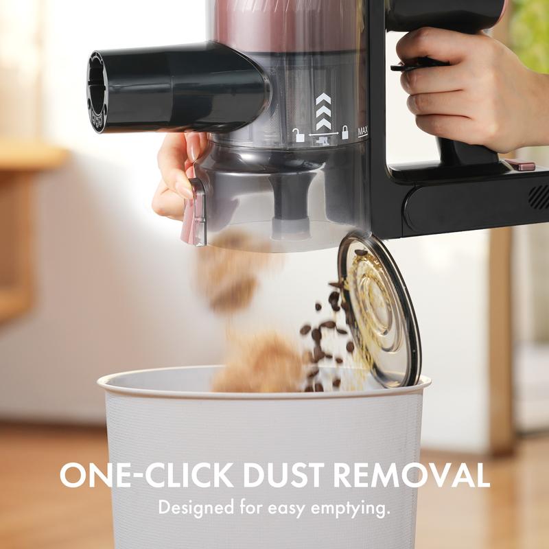 Homeika Cordless Vacuum Cleaner--H320, 28Kpa Powerful Suction, 380W Powerful Brushless Motor, 8-in-1 Lightweight Handheld Vacuum Cleaner, 50-Minute Runtime, Removable Battery, For Pet Hair and Carpets