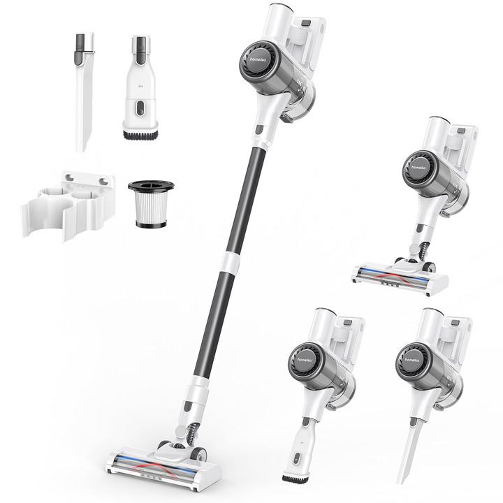 Homeika Cordless Vacuum Cleaner--H320, 28Kpa Powerful Suction, 380W Powerful Brushless Motor, 8-in-1 Lightweight Handheld Vacuum Cleaner, 50-Minute Runtime, Removable Battery, For Pet Hair and Carpets